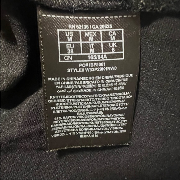 Guess Peplum Top With Lace and Zipper Back - Picture 6 of 8